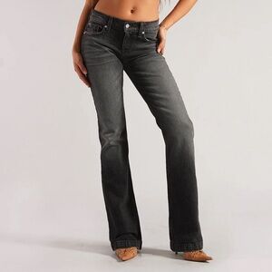 Revice denim, low down, vintage black.